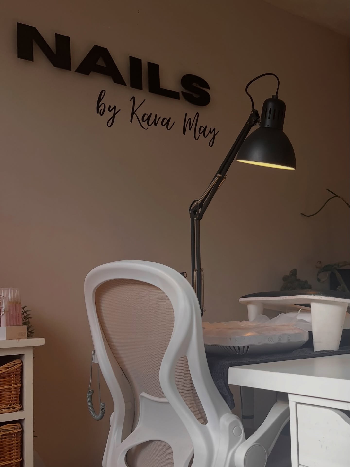 Studio sign — Nails by Kara May